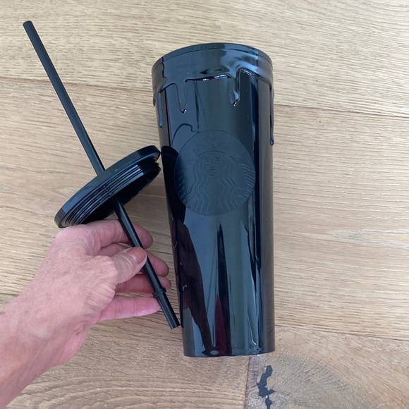HOST PICK - Starbucks Matte Black HALLOWEEN Cold Tumbler with Lid and Straw - Picture 3 of 4